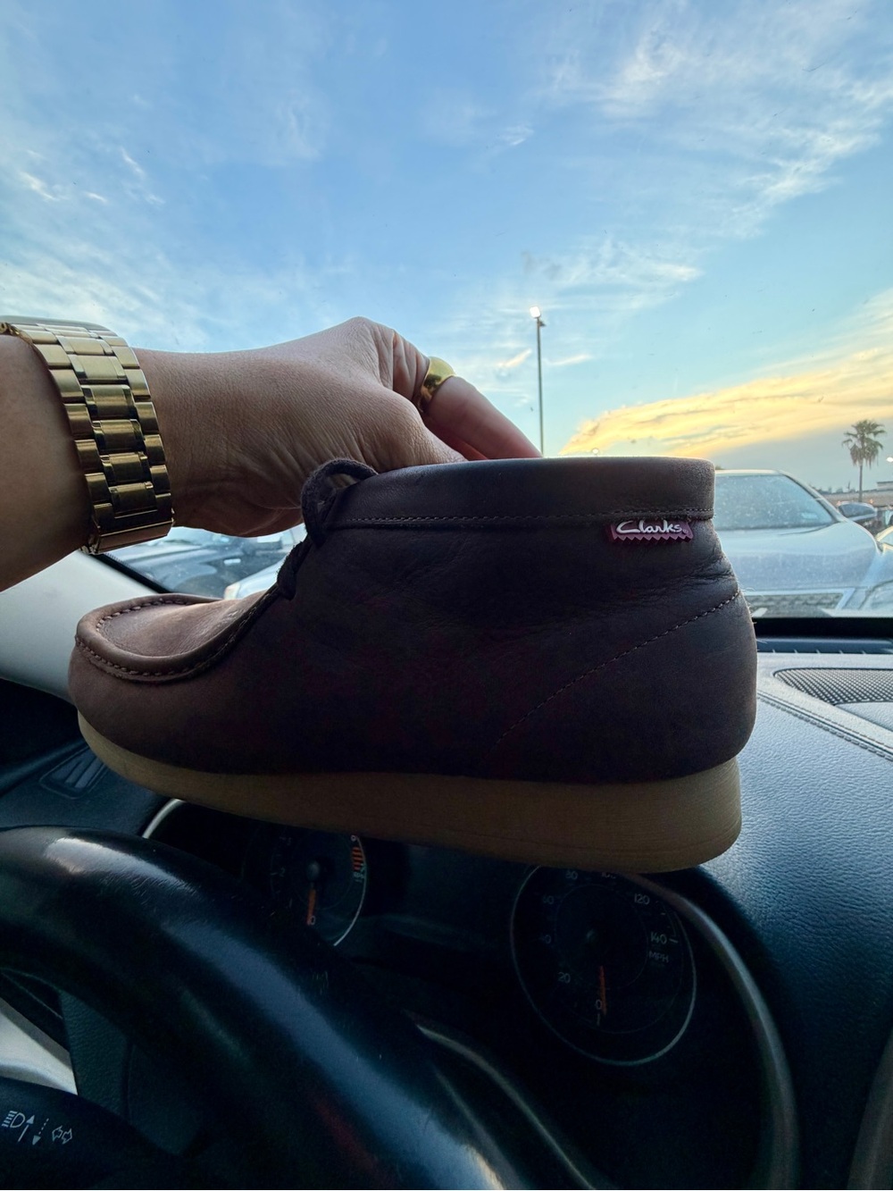 Clarks Men's Chukka Boots in Dark Brown Suede - Picture 2 of 10